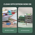 thumbnail image 3 of Meitianfacai Stackable Drawer Desktop Organizer, Transparent Plastic Drawer Storage Container, Desk Organizer, for Cosmetic Office Stationery Supplies Storage, 3 of 8