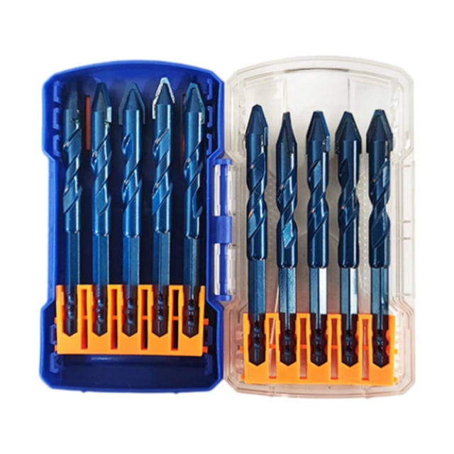 Juego de brocas excéntricas de punta curva de alta dureza para hormigón y baldosas cerámicas 10 piezas 10 mm