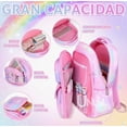 thumbnail image 4 of Mochila Escolar Kawaii Para Niñas De Primaria Secundaria Gran Capacidad Con Apertura 180grados Modelo Rosado, 4 of 4