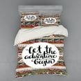 thumbnail image 1 of Ambesonne Adventure Bedding Set 4 Pcs, Geometric Aztec Motifs, Queen, Multicolor, 1 of 3