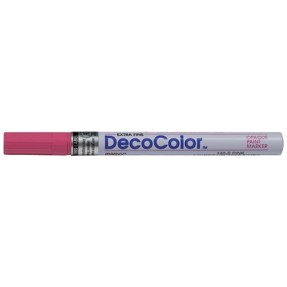 Marvy Uchida Extra Fine Line Opaque Paint Markers, Pink, Sold Individually