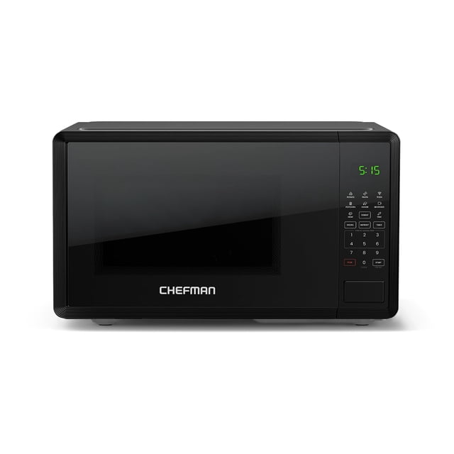 Chefman Horno microondas, 0,7 pies cúbicos, microondas digital de acero inoxidable de 1150 vatios con 8 menús automáticos 10 niveles de potencia modo ecológ