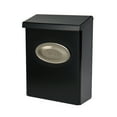 thumbnail image 2 of Gibraltar Mailboxes Designer Classic Galvanized Steel Wall Mount Black Mailbox, 2 of 6