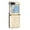 Gold, variant on TECH CIRCLE for Samsung Galaxy Z Flip 6 Case 6.7" 2024, PU Leather Protective Phone Case with Credit Card Holder Slot, Lightweight Durable Cute Butterfly Cover with Lanyard for Women Men, Gray