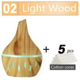 thumbnail image 1 of 300ML USB Silent Humidifier Electric Oil Aromatherapy Wood Grain Ultrasonic Air Diffuser with 7 Colors Lights Diffuser for Bedroom  Office  Car, 1 of 7