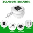 thumbnail image 6 of Solar Gutter Lights Outdoor 2 Pack, 9 LED Deck Fence Lights Waterproof for Wall, Deck, and Yard, 127*133*68mm-Warm Light, 6 of 6