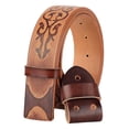 thumbnail image 3 of Cinturones casuales Cinturón de hombre, PU Cosplay Prop Retro Caballero Cinturón Cinturones casuales para trajes Ocasiones especiales , CAFÉ Café Magideal Cinturones casuales, 3 of 6