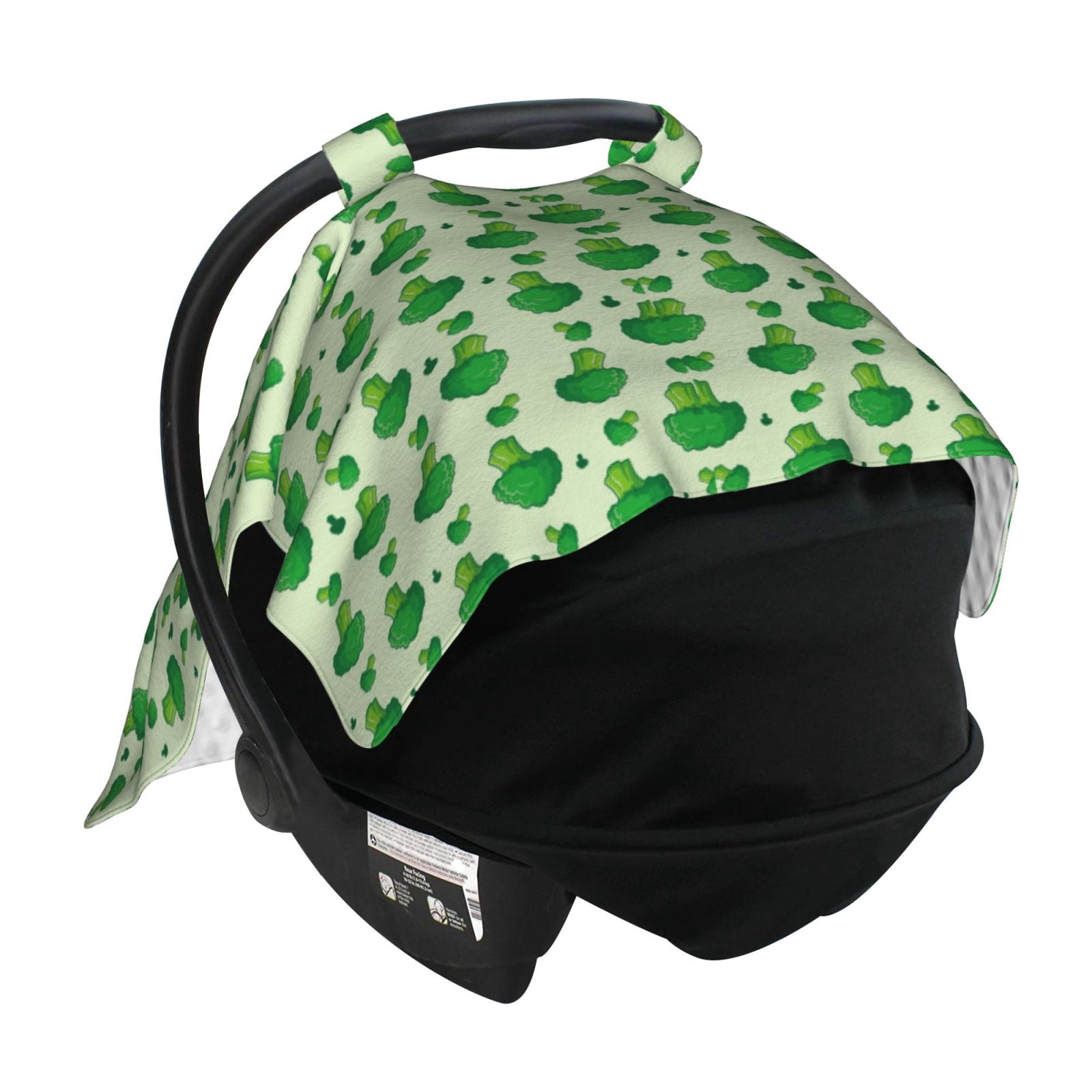 Car Seat Cover Baby - Broccoli 1 Breathable Infant Car Seat Cover for Baby Carseat, Lightweight Comfort Baby Essentials Must Haves Newborn Stuff for Girl Boy