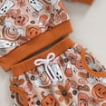 thumbnail image 5 of Okbabeha Toddler Baby Girl Halloween Outfit Pumpkin Ghost Sweatshirt Pants Infant Fall Winter Outfits Cute Baby Clothes, 5 of 7
