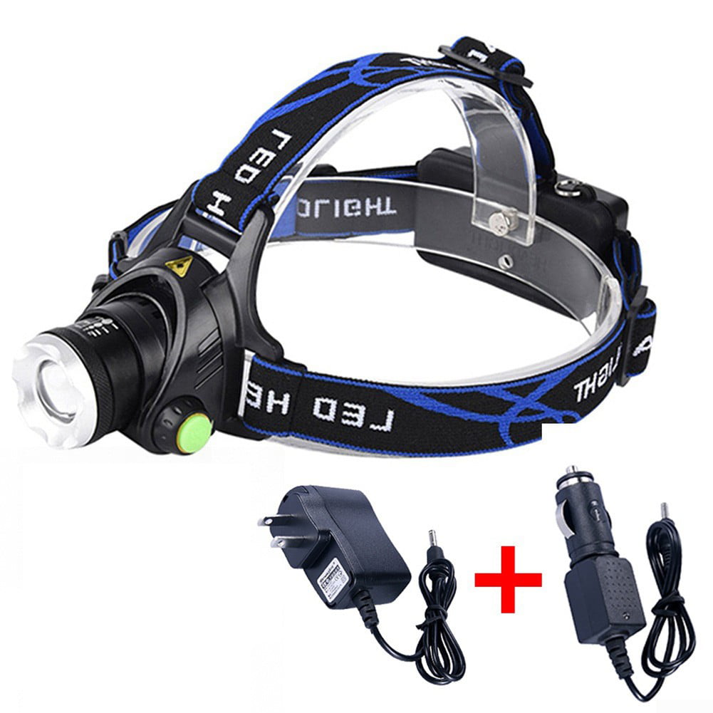 90000LM Waterproof Head Lamp Torch Headlight LED USB Rechargeable Headlamp Fish