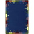 thumbnail image 2 of Kid Essentials - Early Childhood Rainbow Alphabet, 5'4" x 7'8" Oval, Bold, 2 of 2