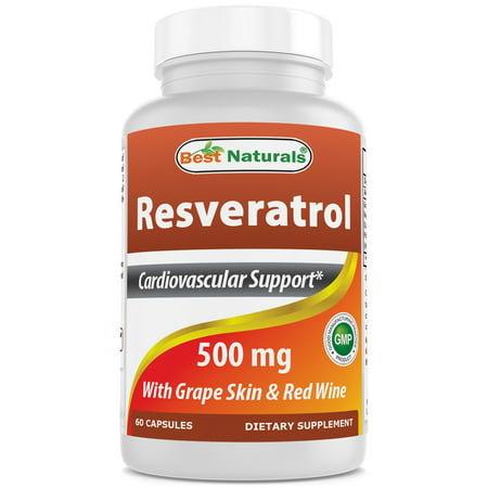 Best Naturals Resveratrol 500 per serving mg 60