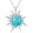 A_Turquoise, variant on Sun Turquoise Pendant Necklace, 925 Sterling Silver Genuine Gemstones Western Jewelry Gift for Women