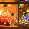 thumbnail image 4 of Christmas atmosphere decorative light LED light Christmas Green Santa suction cup light window light Hanging light window, 4 of 5