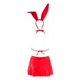 thumbnail image 7 of TAIAOJING Women Party Cute Spaghetti Bunny Latex Dresses Hallowmas Outfit, 7 of 7