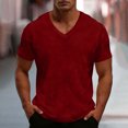 thumbnail image 2 of yillto Mens Tshirts Basic Short Sleeve V Neck Solid Color Soft Summer Tee Causal Plain Shirts, 2 of 8