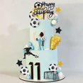 thumbnail image 4 of Drwate Adornos Para Tartas De Fútbol, ??Trofeo De Balón De Fútbol, ??Decoraciones Para Pasteles Para Fiestas De Cumpleaños De Fútbol, ??Suministros Para Fiestas Deportivas De Fútbol (Azul), 4 of 5