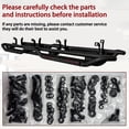 thumbnail image 5 of Vijay Running Boards Compatible with 2019-2026 GMC Sierra 1500 and 2019-2026 Chevrolet Silverado 1500 Crew Cab A Pair Bolt-on Side Steps Rails Steel Nerf Bars, 5 of 9