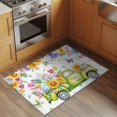 thumbnail image 2 of Entryway Rug 2'x3', Happy Easter Small Rug for Kitchen Bathroom Door Mat Indoor Entrance, Watercolor Truck Eggs Flowers Butterfly Botanical Non-Slip Area Rugs Floor Mats Carpet Front Door Rugs, 2 of 8