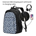 thumbnail image 2 of Daiia black Skull white Pattern USB Charging Backpack for Men and Women, Anti-Theft Backpack,Travel Backpack,School Backpack,College Backpack,Laptop Backpack, 2 of 7