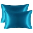 thumbnail image 1 of Unique Bargains Satin Pillowcases Zipper Closure 2pcs, 1 of 8