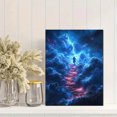 thumbnail image 2 of Qisvanset 12x16 Inch Heaven Stairway Canvas Wall Art, Cloud Abstract Jesus Modern Religious Wall Decor, 2 of 8