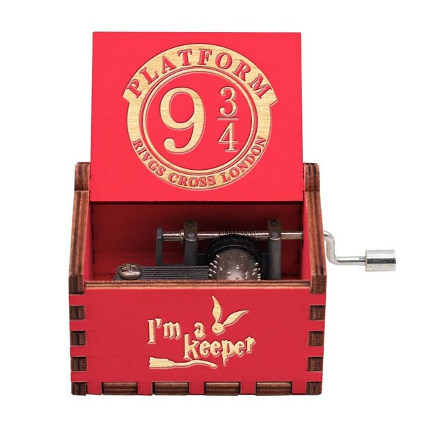 Caja de música con manivela manual de madera, Parque Jurásico de La Reina, David Jones, La Bella Bestia, arcoíris, regalo de San Valentín, cumpleaños y Año Nuevo