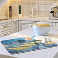 thumbnail image 6 of Farm Painting Dish Drying Mat, Absorbent Microfiber Pad Protector For Kitchen Counter Top Mat Dish Drainboard 18x24in, 6 of 7