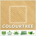 thumbnail image 4 of ColourTreeUSA  Rectangle Sun Shade Sail HDPE Mesh Fabric Screen Canopy UV Block 190 GSM 8' x 16' - Sand Beige, 4 of 5