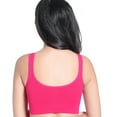 thumbnail image 5 of Hinvhai Women's No Steel Ring Back Adjustment Yoga Running Bra On Clearance Hot Pink 10(XL), 5 of 5