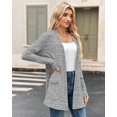 thumbnail image 2 of MISFAY Women's Cardigans Long Sleeve with Pockets - Open Front Lightweight Cardigan, 2 of 5