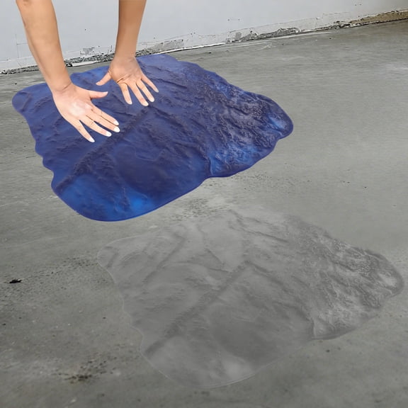 36x36" Modern Blue Slate Seamless Texture Pattern Stamp Concrete Cement Stamping Tool