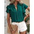 thumbnail image 7 of Womens Summer Tops Dark Green XL, 7 of 7