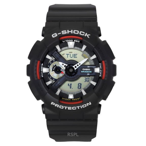 Casio G-Shock Analog Digital Bio-Based Resin Black Dial Quartz GA-110RL-1A 200M Men's Watch