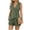 Green, variant on Ytndtr Women's Linen 2 Piece Outfit Sleeveless V Neck Asymmetric Button Vest Top Wide Leg Shorts Summer Vacation Cruise Resort Matching Set with Pockets
