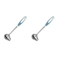 thumbnail image 4 of Cucharón de sopa Bearachild Acero Inoxidable Mango Antideslizante Azul 2piezas, 4 of 5