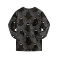 thumbnail image 6 of Kakishop Halloween Pjs Kids Matching Little Boys Pajamas Toddler Boys Clothes Sleepwear 2 Pieces Pjs Kids Jammies Sets (Dark Gray,7-8 Years), 6 of 9