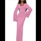 thumbnail image 1 of Vestido de Invitada de Boda para Mujer, Larga, Ajustado, de Punto Acanalado, Maxivestido Formal de Otoño Rosa S, 1 of 9