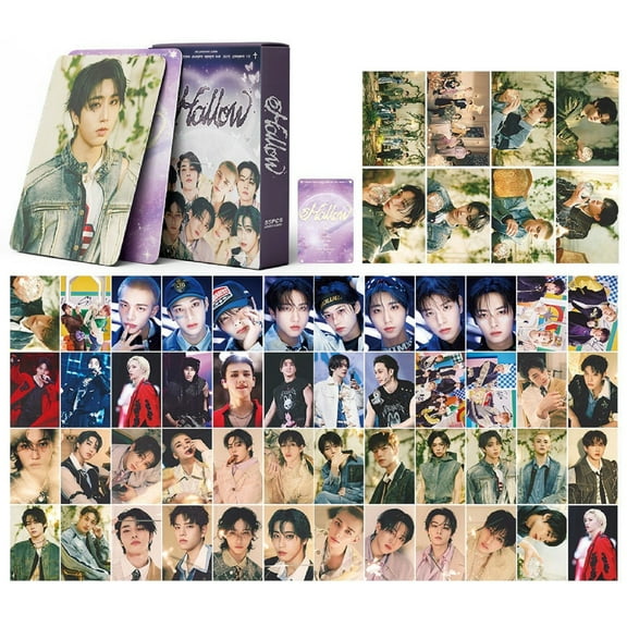 Stray Kids LOMO Cards Stickers,55pcs KPOP Merch ATE Photocards KARMA Hop Album Photo Card Set