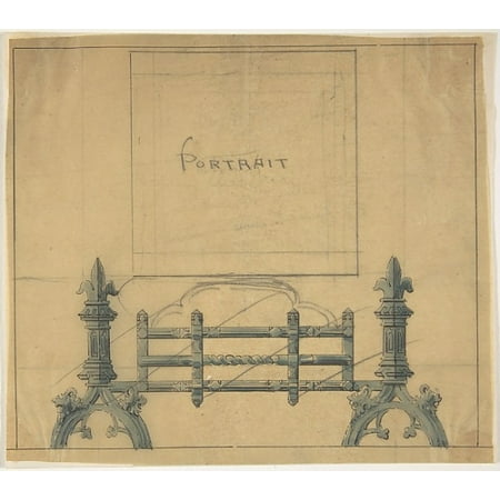 Design for a Fireplace Grate Poster Print by Anonymous British 19th century (18 x
