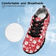 thumbnail image 6 of Chririnla Christmas Santa Claus Sneakers for Boys Girls Athletic Running Shoes Slip on Walking Flats Preppy Shoe for Kids Xmas Shoes Size 1.5, 6 of 7