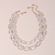 thumbnail image 3 of Collar de cadena de clavícula JAMW de doble capa Sencillez, 3 of 5