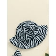 thumbnail image 6 of Suagox Baby Girl 2Pcs Summer Outfits Ruffle Sleeveless Zebra Print Romper with Sun Hat Set for 0-24 Months and 2-3 Years Old, 6 of 10