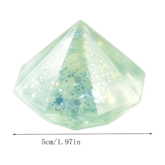 Sktrjpolfis Aurora Diamond Squishy Toy, Gem Shaped Squishies Ball, Birthday Gift, for Desktop & Home Interior Display