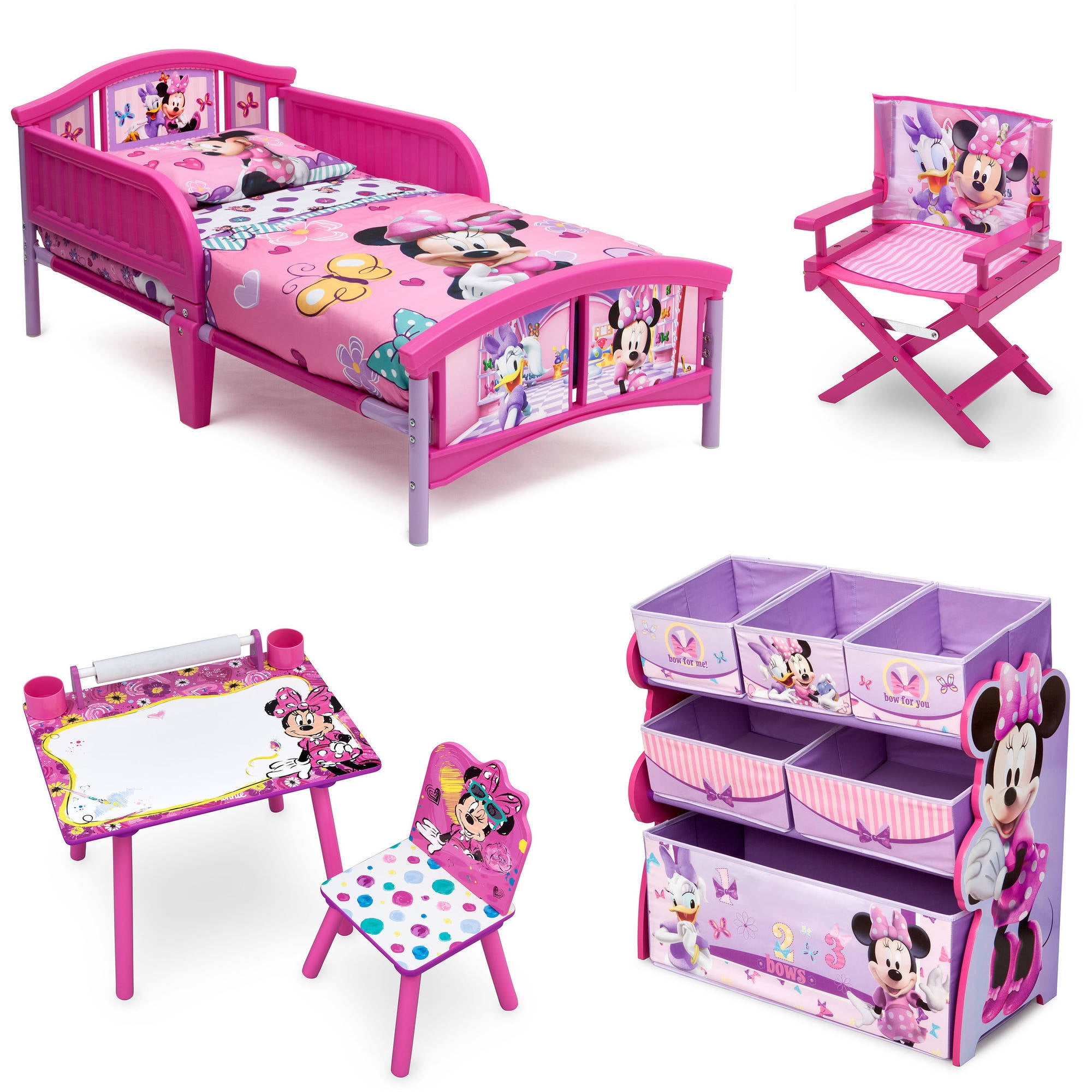 Disney Minnie Mouse Room in a Box with Bonus Chair Walmart