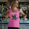 thumbnail image 4 of Merry Witchmas Women's Tank Top Cute Funny Christmas Witch Flying Broom Tis The Season Xmas Jolly Festive Spirit, 4 of 7