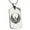 Silver, variant on Stainless Steel Greek Mythology Phoenix Engraved Dog Tag Pendant Necklace