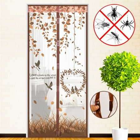 4 Colors Magnetic Mesh Screen Door Instant Mesh Curtain Closer for 35.9x86.7