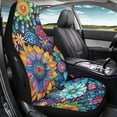 thumbnail image 6 of Waterproof Front Seat Covers for Cars Boho Mandala Floral Blossom Automotive Seat Cushion Covers Front Bucket Seat Cover,2 Piece Set,Airbag Compatible, 6 of 10