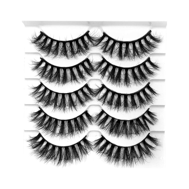 Volumen Wispy Lashes Pairs Style Eye Mink Multipack Pestañas 10 Pestañas Postizas Mink Pack Dramatic Faux Eye Eyelashes 8D